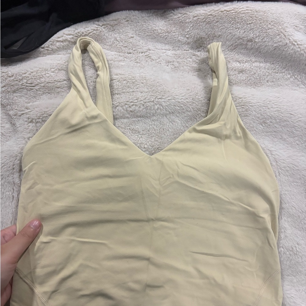 lululemon yellow align tank